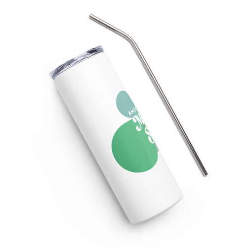 "America Needs Main Streets" Green Stainless Steel Tumbler