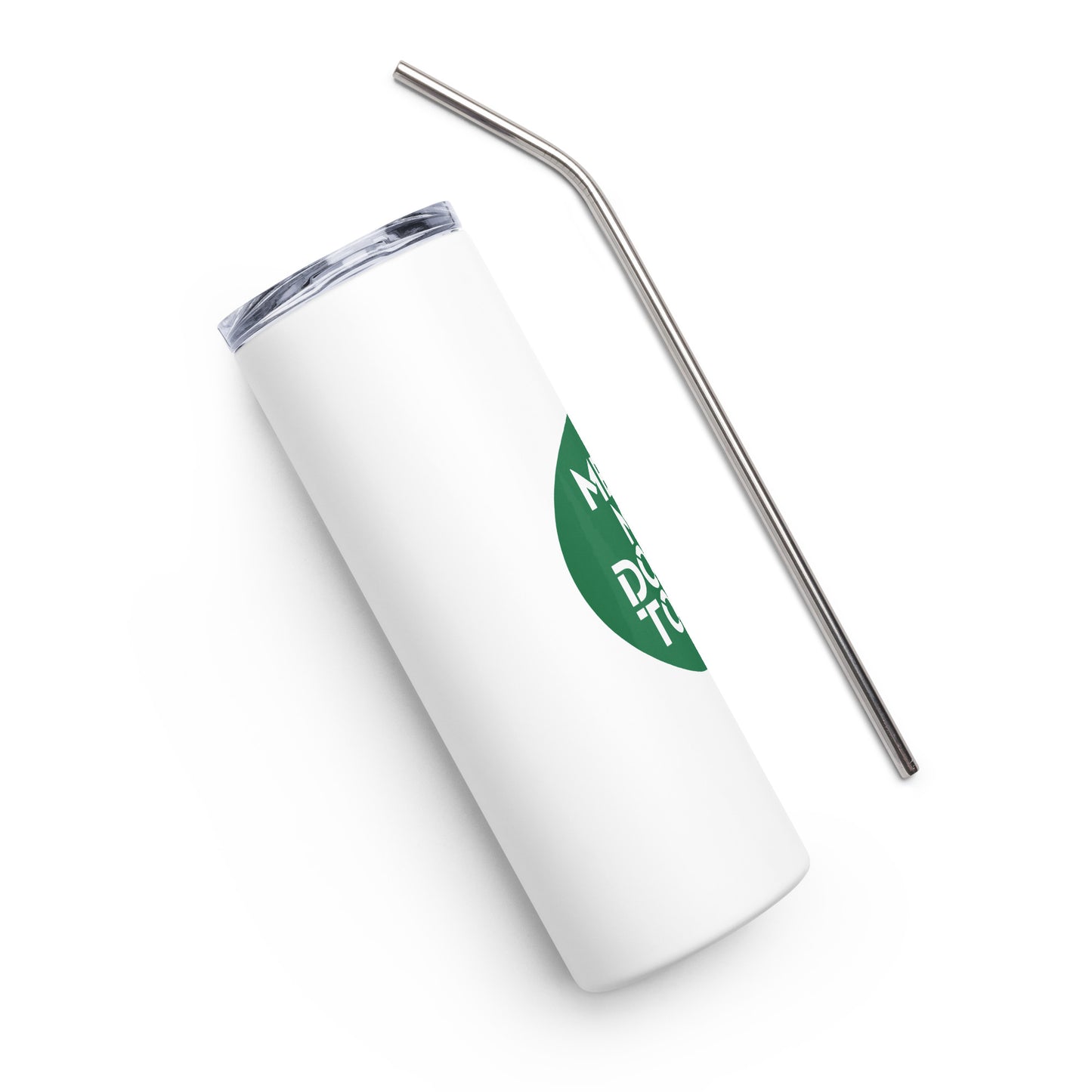 "Meet Me Downtown" Green Stainless Steel Tumbler