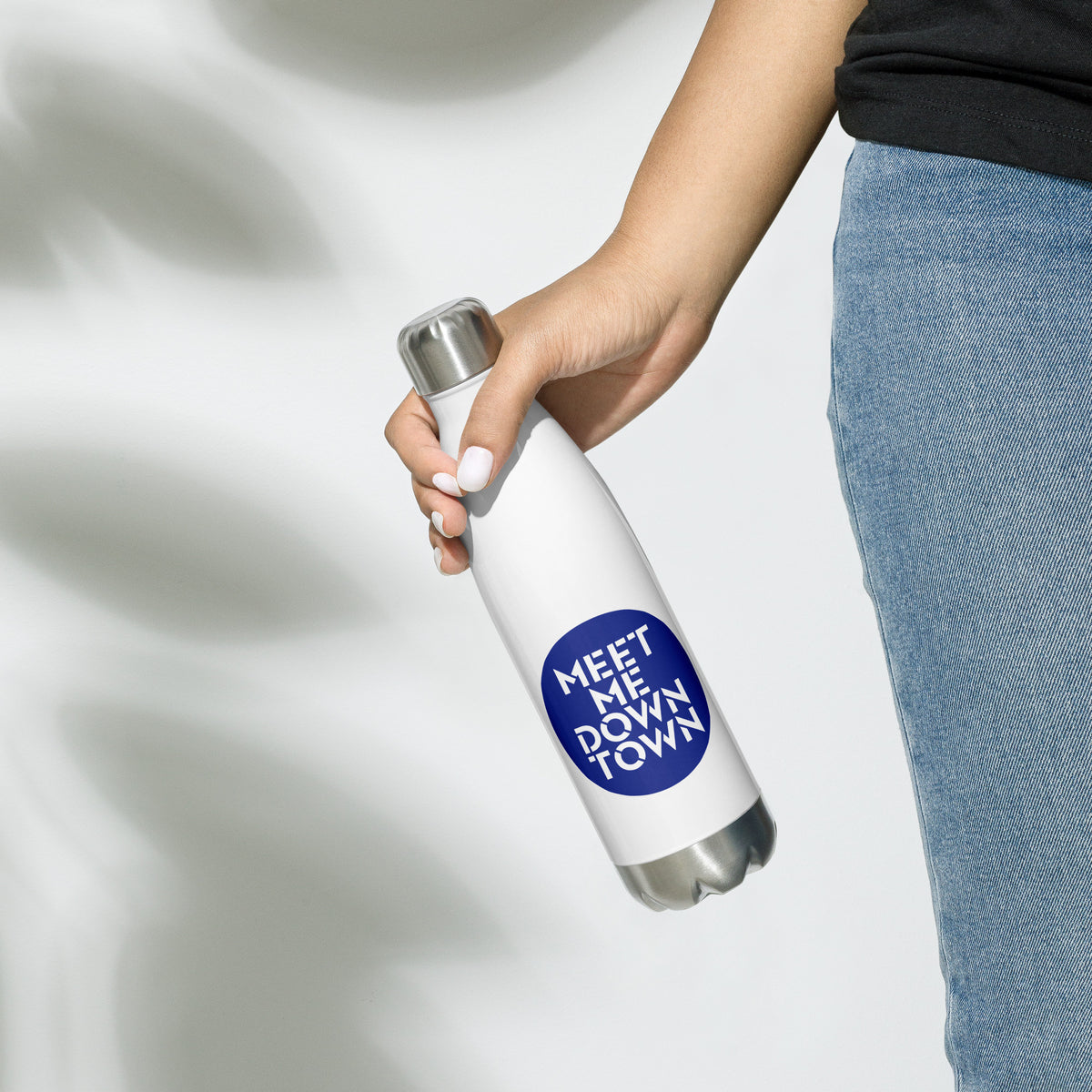 "Meet Me Downtown" Stainless Steel Water Bottle