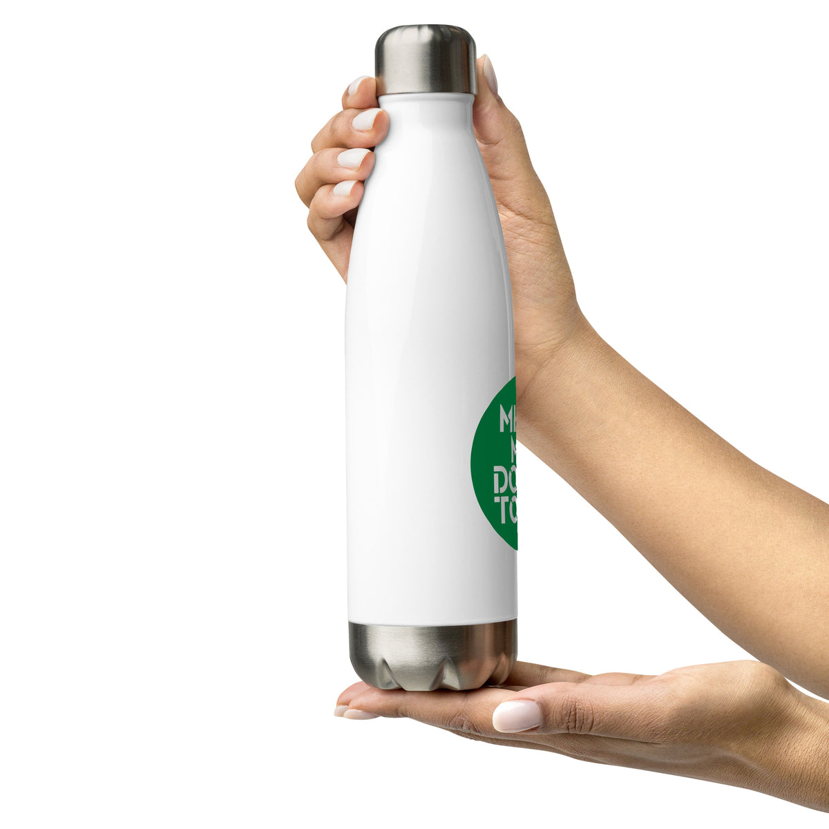 "Meet Me Downtown" Blue Stainless Steel Water Bottle