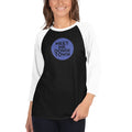"Meet Me Downtown" Blue 3/4 Sleeve Raglan Shirt
