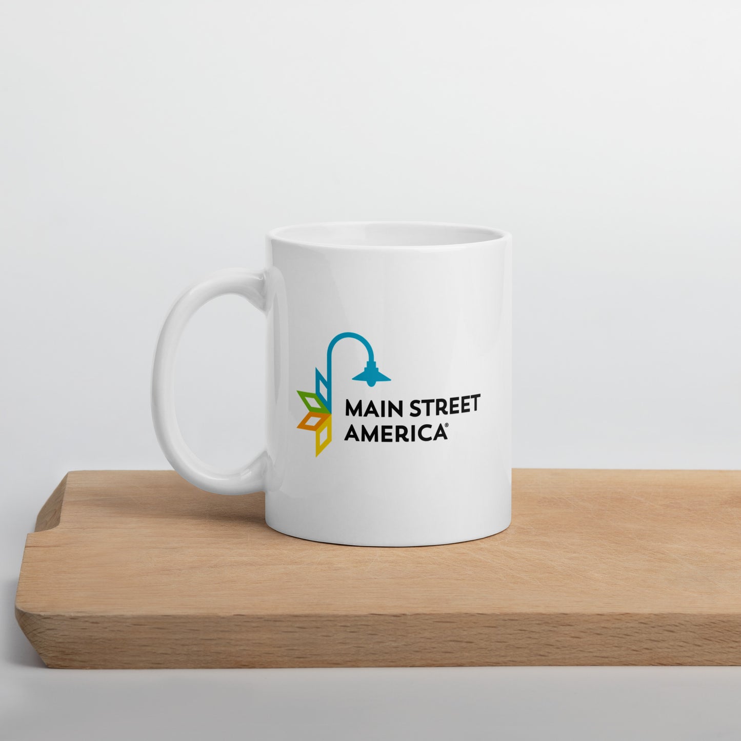 Main Street America White Glossy Mug
