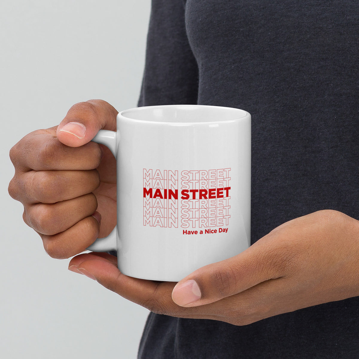 "Have a Nice Day" White Glossy Mug