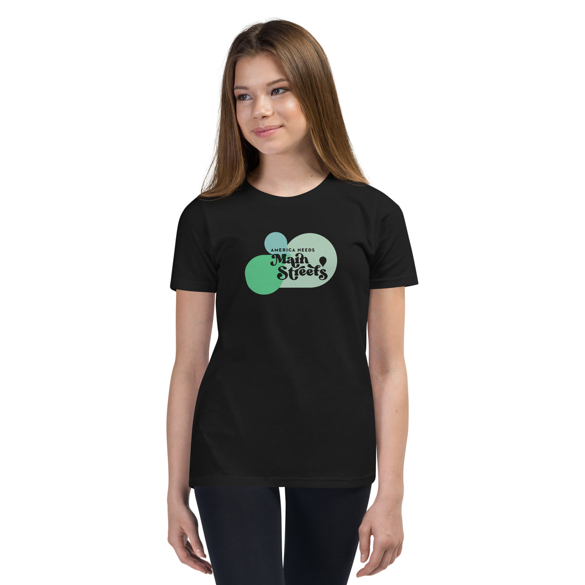 "America Needs Main Streets" Youth Short Sleeve T-Shirt