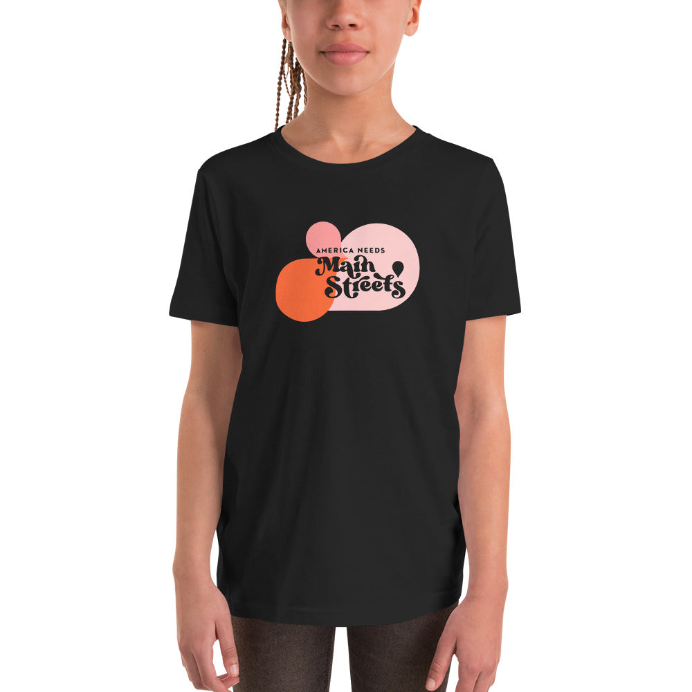 "America Needs Main Streets" Youth Short Sleeve T-Shirt