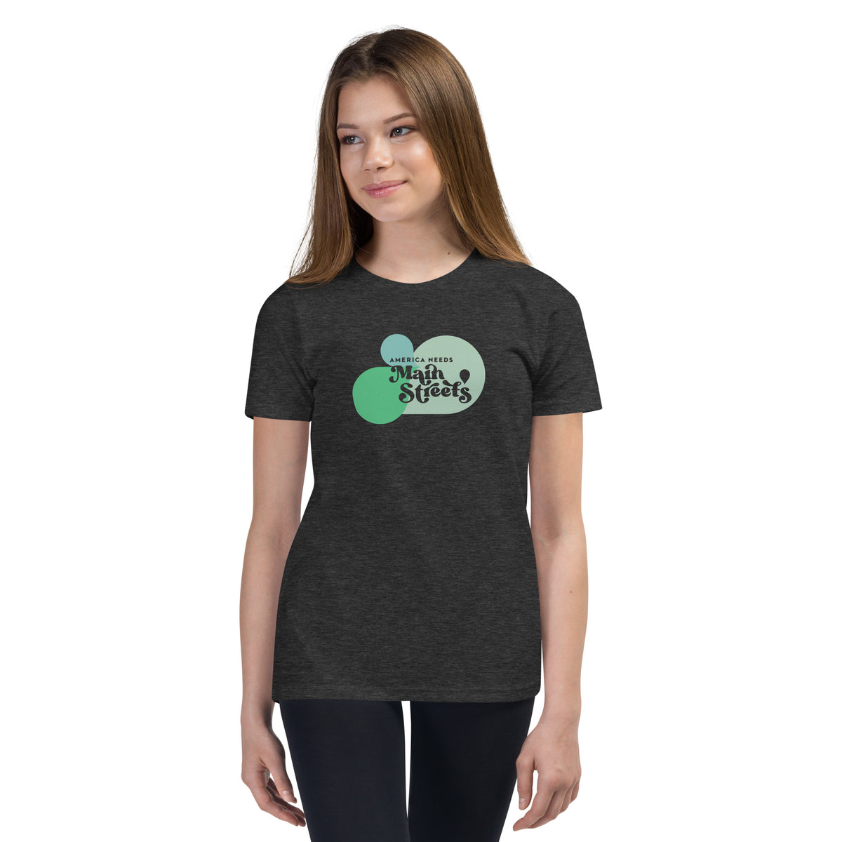 "America Needs Main Streets" Youth Short Sleeve T-Shirt