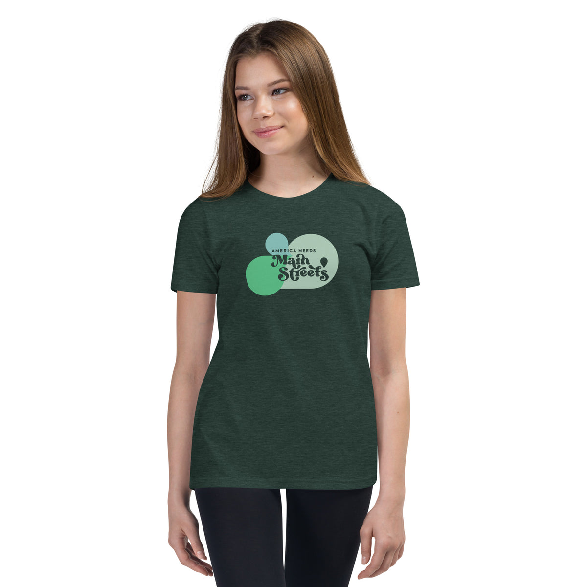 "America Needs Main Streets" Youth Short Sleeve T-Shirt