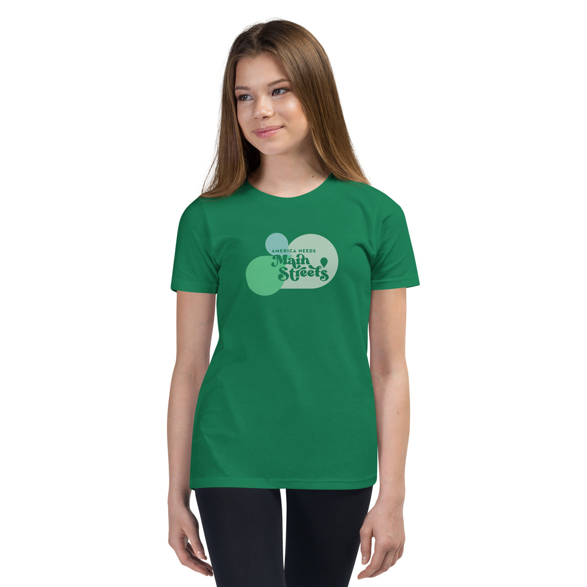 "America Needs Main Streets" Youth Short Sleeve T-Shirt