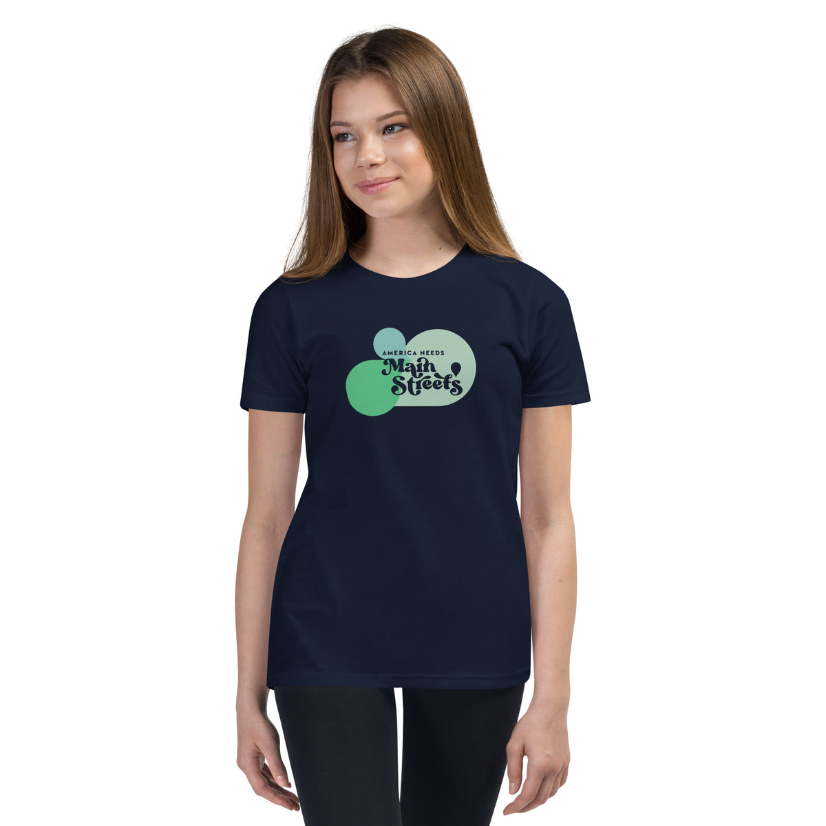 "America Needs Main Streets" Youth Short Sleeve T-Shirt