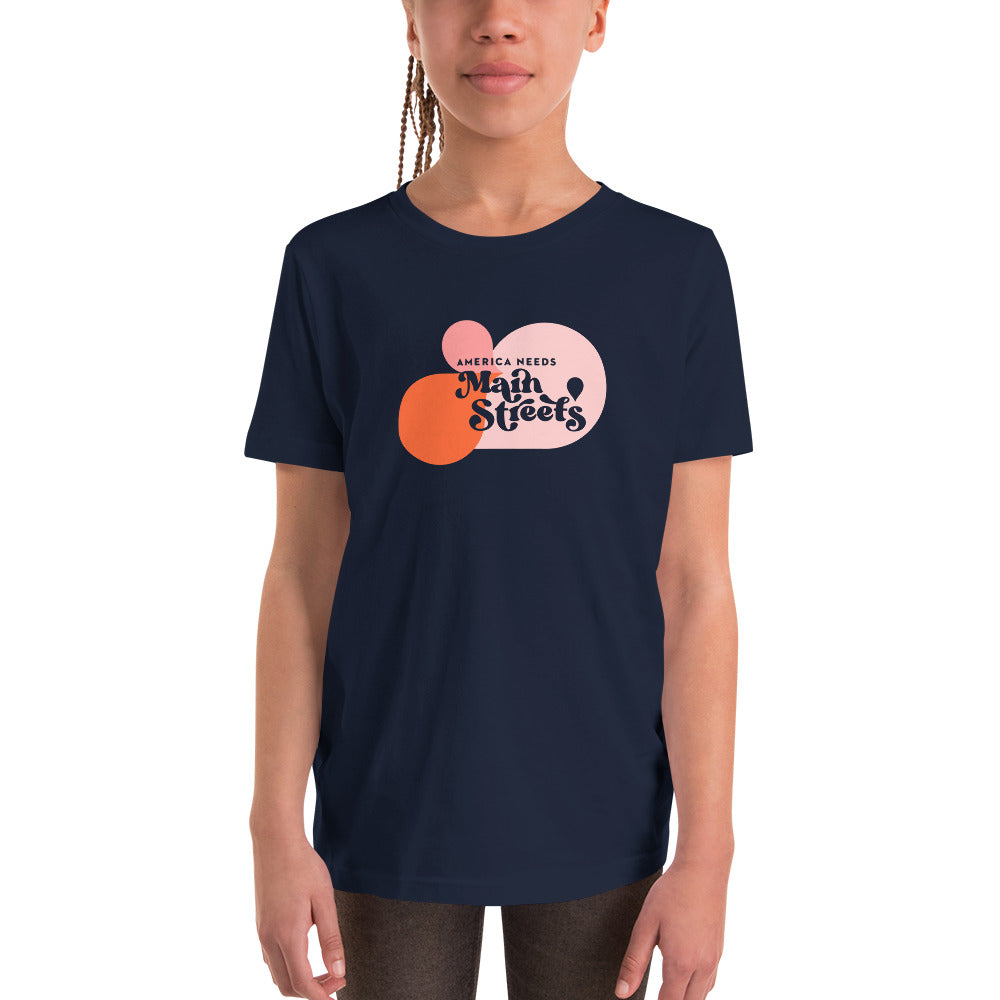 "America Needs Main Streets" Youth Short Sleeve T-Shirt