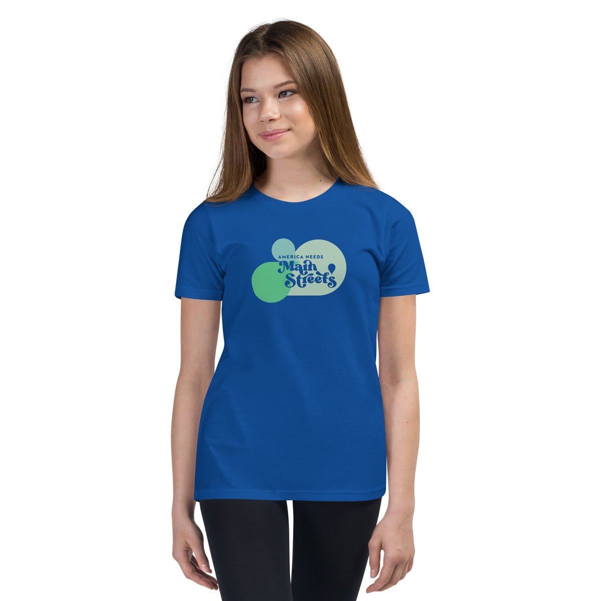 "America Needs Main Streets" Youth Short Sleeve T-Shirt