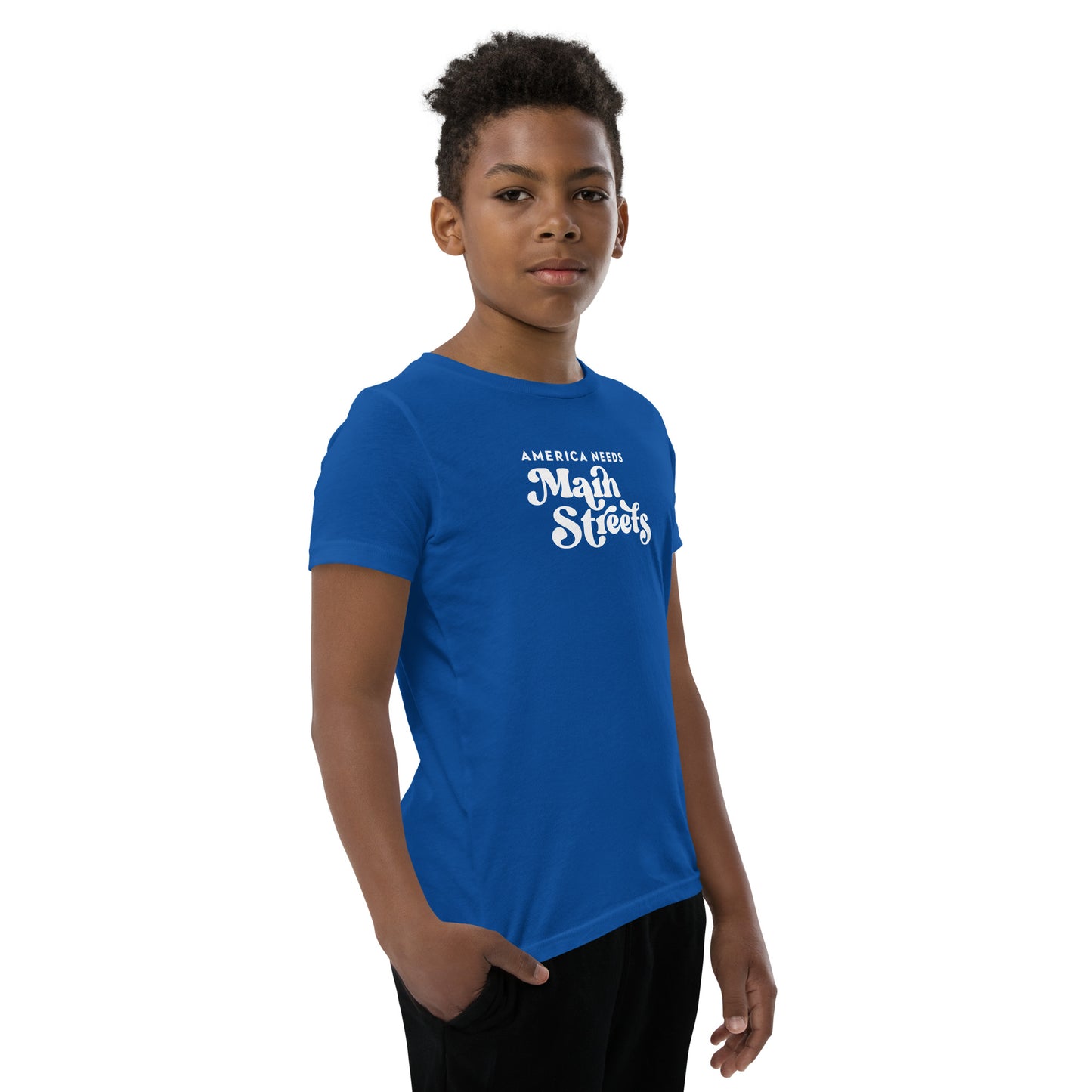 "America Needs Main Streets" Youth Short Sleeve T-Shirt