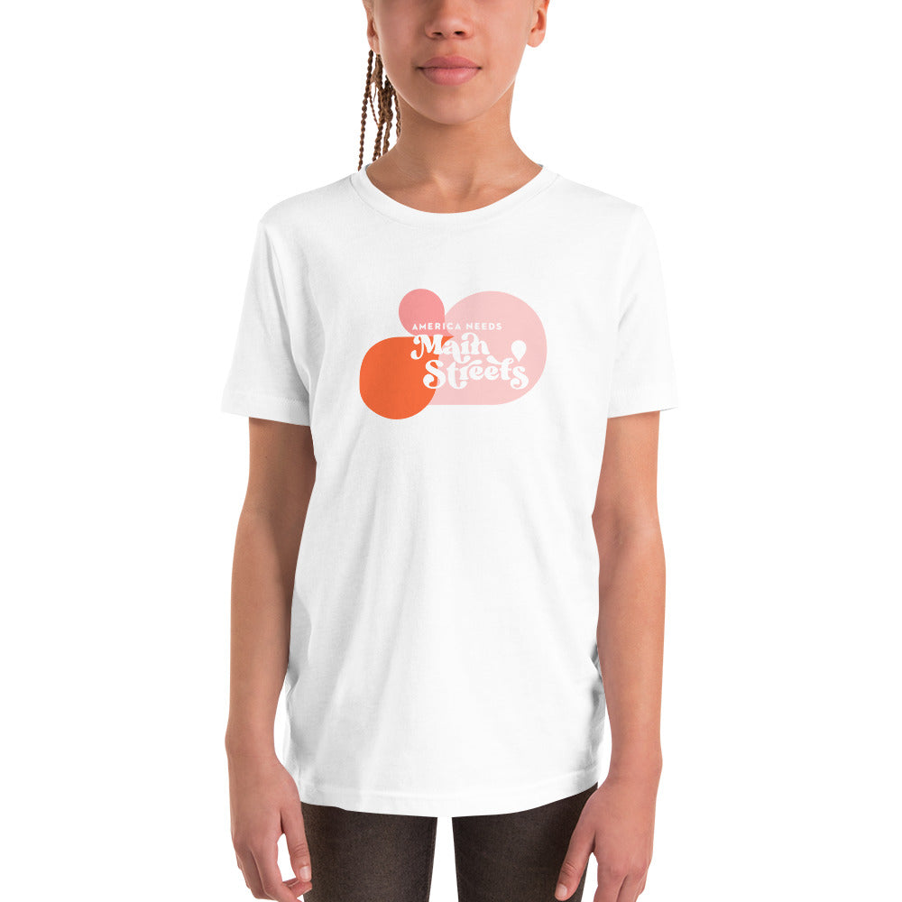 "America Needs Main Streets" Youth Short Sleeve T-Shirt